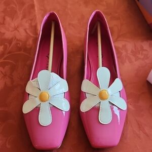 Katy Perry EVIE Pink Floral Women's Flats